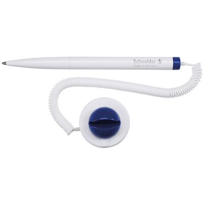 Długopis Klick-Fix-Pen Schneider, Na Sprężynce, Samoprzylepny, M, Blister, Biały / Niebieski Długopis Klick-Fix-Pen Schneider, Na Sprężynce, Samoprzylepny, M, Blister, Biały / Niebieski