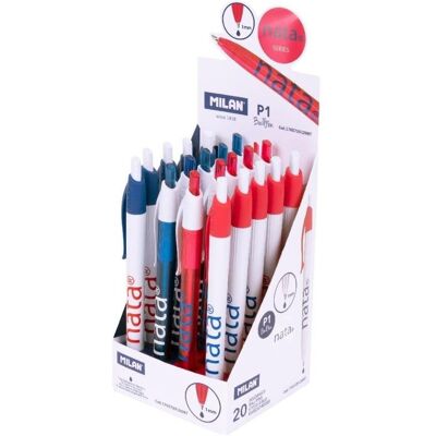 Długopis P1 Nata 624 Niebieski (20szt) Milan Długopis P1 Nata 624 Niebieski (20szt) Milan