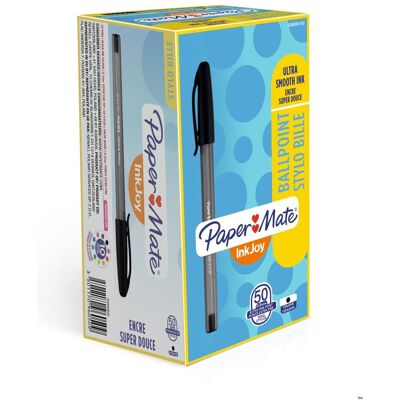 Długopis Ze Skuwką Inkjoy 100 Cap Czarny Paper Mate S0960890 Długopis Ze Skuwką Inkjoy 100 Cap Czarny Paper Mate S0960890