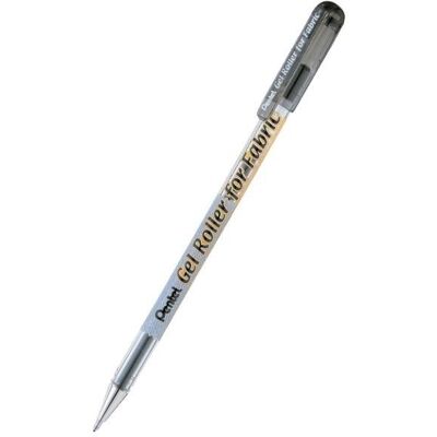 Pentel Długopis żelowy do tkanin czarny (12szt) Pentel Długopis żelowy do tkanin czarny (12szt)
