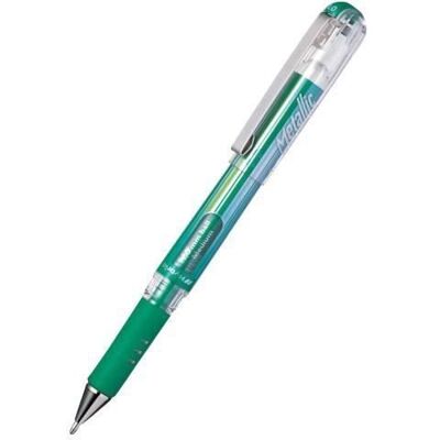 Inny producent Długopis żelowy Pentel Hybrid Gel Grip DX permanentny zielony metalik tusz żelowy 1 mm średni Inny producent Długopis żelowy Pentel Hybrid Gel Grip DX permanentny zielony metalik tusz żelowy 1 mm średni