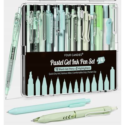 Inny producent DŁUGOPISY ŻELOWE 14 SZTUK 0.5MM ESTETYCZNE ZESTAW ZAKREŚLACZ ERGONOMICZNY Inny producent DŁUGOPISY ŻELOWE 14 SZTUK 0.5MM ESTETYCZNE ZESTAW ZAKREŚLACZ ERGONOMICZNY
