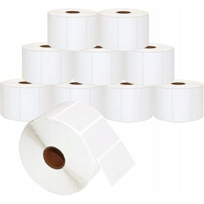 Inny producent Doree 10 Rolek Białe Etykiety Do Drukarek Termicznych 57X32 Mm 1500 Etykiet Inny producent Doree 10 Rolek Białe Etykiety Do Drukarek Termicznych 57X32 Mm 1500 Etykiet