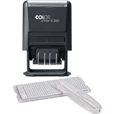 DRUKARENKA DIY PIECZĄTKA COLOP PRINTER S260 DATOWNIK CYFROWY czcionka 4 mm DRUKARENKA DIY PIECZĄTKA COLOP PRINTER S260 DATOWNIK CYFROWY czcionka 4 mm