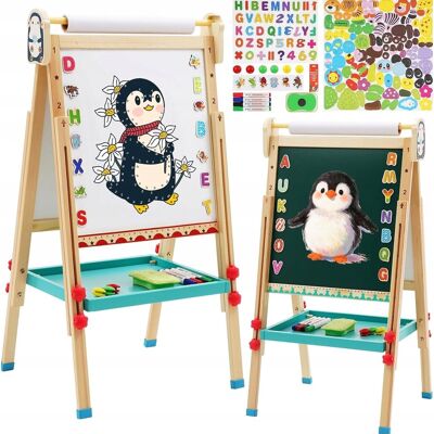 Inny producent Dwustronna Drewniana Regulowana Z Rolką Papieru Sztaluga Akcesoria Inny producent Dwustronna Drewniana Regulowana Z Rolką Papieru Sztaluga Akcesoria