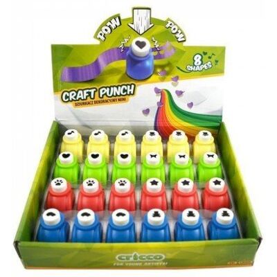 Dziurkacz dekoracyjny Craft mini (24szt) CRICCO Dziurkacz dekoracyjny Craft mini (24szt) CRICCO