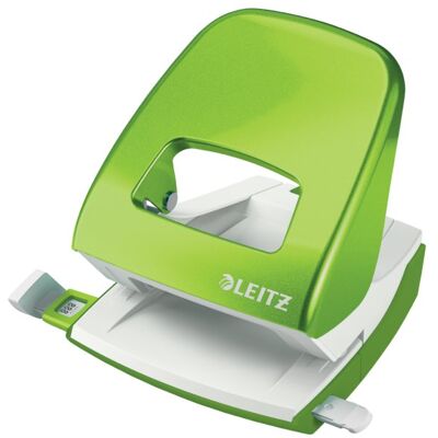 Dziurkacz duży metalowy Leitz, zielony, 10 lat gwarancji, 30 kartek Dziurkacz duży metalowy Leitz, zielony, 10 lat gwarancji, 30 kartek