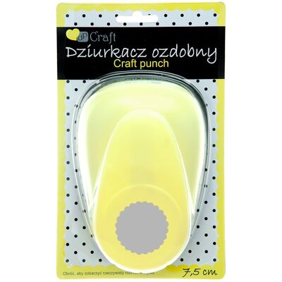 dpCraft Dekoracyjny dziurkacz 7,5cm Koło z falbanką dpCraft Dekoracyjny dziurkacz 7,5cm Koło z falbanką