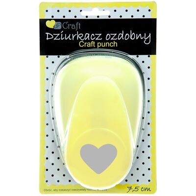 Dalprint Serce Dekoracyjne - dziurkacz do papieru 7,5cm Dalprint Serce Dekoracyjne - dziurkacz do papieru 7,5cm