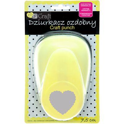 dpCraft Dziurkacz Ozdobny 7,5 Cm Serce Z Falbanką dpCraft Dziurkacz Ozdobny 7,5 Cm Serce Z Falbanką