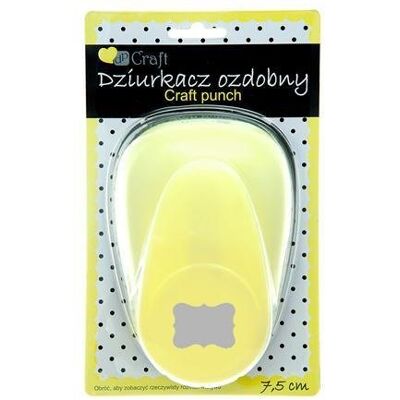 dpCraft Dziurkacz ozdobny 7,5 cm - szyld dpCraft Dziurkacz ozdobny 7,5 cm - szyld