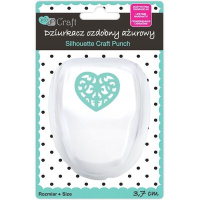 Dalprint Dziurkacz Ozdobny Ażurowy Serce 3,7 Cm Dpcraft Dalprint Dziurkacz Ozdobny Ażurowy Serce 3,7 Cm Dpcraft