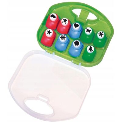 Playbox Dziurkacz ozdobny figurowy zestaw dziurkaczy 9 szt Playbox Dziurkacz ozdobny figurowy zestaw dziurkaczy 9 szt