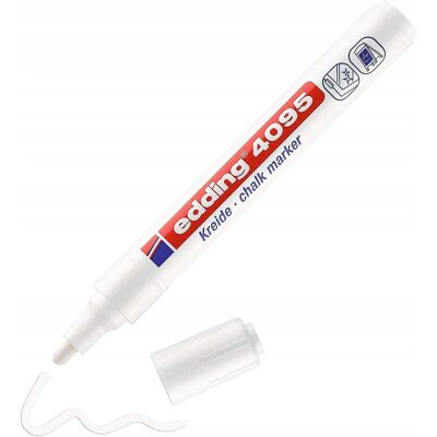 Edding 4095 - marker kredowy - biały Edding 4095 - marker kredowy - biały