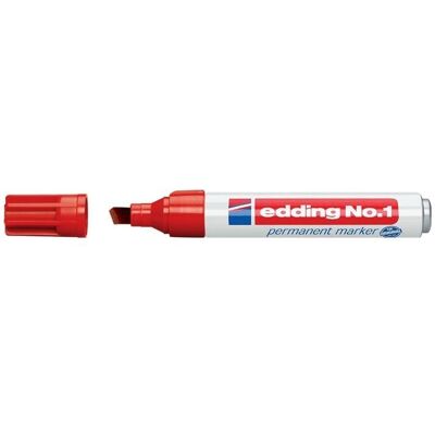 edding Marker trwa?y No.1 czerwony szeroko?? kreski 1?5 mm ko?cówka edding Marker trwa?y No.1 czerwony szeroko?? kreski 1?5 mm ko?cówka