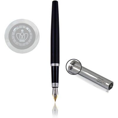 Eleganckie Pióro Regal Ze Stalówką 'Scotch Black' W Etui Re55p Na Prezent Eleganckie Pióro Regal Ze Stalówką 'Scotch Black' W Etui Re55p Na Prezent