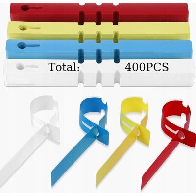 Inny producent ETYKIETY 400 SZTUK 21X2CM PLASTIKOWE REGULOWANE ZAWIESZKI ROŚLIN KOLOROWE Inny producent ETYKIETY 400 SZTUK 21X2CM PLASTIKOWE REGULOWANE ZAWIESZKI ROŚLIN KOLOROWE