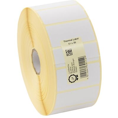 Etykiety Brother termiczne 51x26mm 3000 sztuk Etykiety Brother termiczne 51x26mm 3000 sztuk