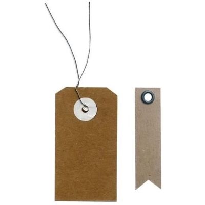 Youdoit Etykiety Kraft 5,5 x 3 cm z metalowym drutem + 20 etykiet Kraft z proporczykami Youdoit Etykiety Kraft 5,5 x 3 cm z metalowym drutem + 20 etykiet Kraft z proporczykami