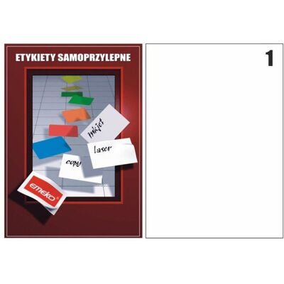 Inny producent Etykiety samoprzylepne A4 210x297 mm Emeko żółte 100 szt. Inny producent Etykiety samoprzylepne A4 210x297 mm Emeko żółte 100 szt.