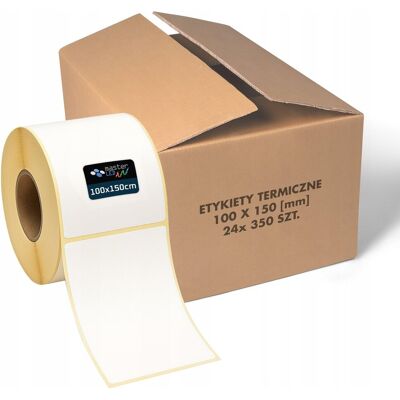 Inny producent Etykiety Termiczne Kurierskie 24x 350szt 100x150mm Samoprzylepne karton Inny producent Etykiety Termiczne Kurierskie 24x 350szt 100x150mm Samoprzylepne karton