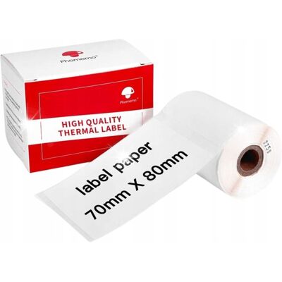 Inny producent Etykiety termiczne samoprzylepne do drukarki Phomemo M200 M220 M221 70x80 Inny producent Etykiety termiczne samoprzylepne do drukarki Phomemo M200 M220 M221 70x80