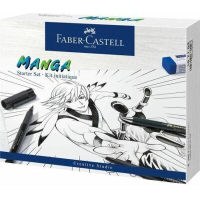 Faber-Castell, Cienkopisy, Pitt, Zestaw Startowy Manga Faber-Castell, Cienkopisy, Pitt, Zestaw Startowy Manga