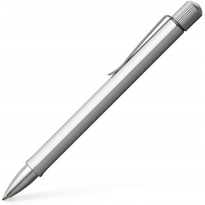 Faber-Castell Długopis Automatyczny Hexo Srebrny Faber-Castell Długopis Automatyczny Hexo Srebrny
