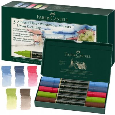 Faber-Castell Markery Akwarelowe Dwustronne Albrecht Durer 5 Kol Urban Faber-Castell Markery Akwarelowe Dwustronne Albrecht Durer 5 Kol Urban