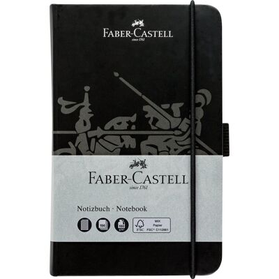FABER-CASTELL Notatnik notes w kratkę z gumką A6 194 kartki zeszyt CZARNY FABER-CASTELL Notatnik notes w kratkę z gumką A6 194 kartki zeszyt CZARNY