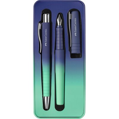 FABER-CASTELL Pióro wieczne + długopis automatyczny Poly ZESTAW w etui FABER-CASTELL Pióro wieczne + długopis automatyczny Poly ZESTAW w etui