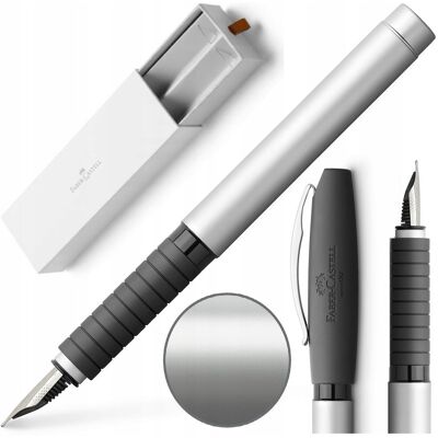 FABER-CASTELL Pióro wieczne eleganckie ETUI Essentio Szare stalówka EF FABER-CASTELL Pióro wieczne eleganckie ETUI Essentio Szare stalówka EF