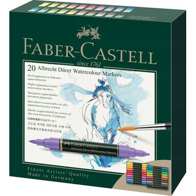 Faber-Castell Pisaki Akwarelowe A. Durer 20 Kol Faber-Castell Pisaki Akwarelowe A. Durer 20 Kol