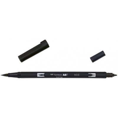Tombow Flamaster Dwustronny Akwarelowy Black (6szt) Tombow Flamaster Dwustronny Akwarelowy Black (6szt)