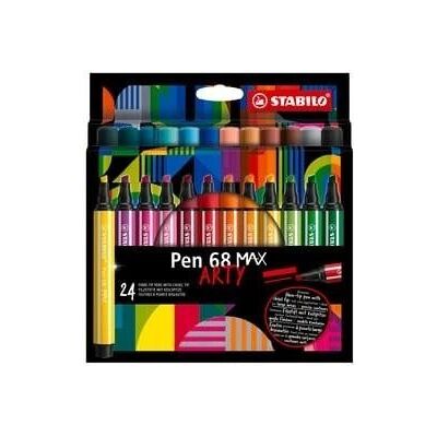 STABILO Pen 68 MAX Markery z filcu - Kolory mieszane - 24 szt. STABILO Pen 68 MAX Markery z filcu - Kolory mieszane - 24 szt.