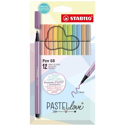 Zestaw Markerów STABILO Pen 68 - Różne kolory - 12 sztuk Zestaw Markerów STABILO Pen 68 - Różne kolory - 12 sztuk
