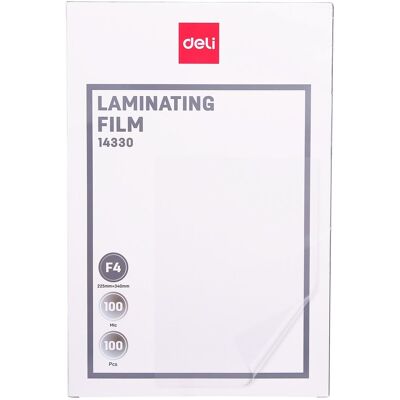 Folia laminacyjna Deli A4+ 100MIC wymiary 225 x 340 mm Folia laminacyjna Deli A4+ 100MIC wymiary 225 x 340 mm
