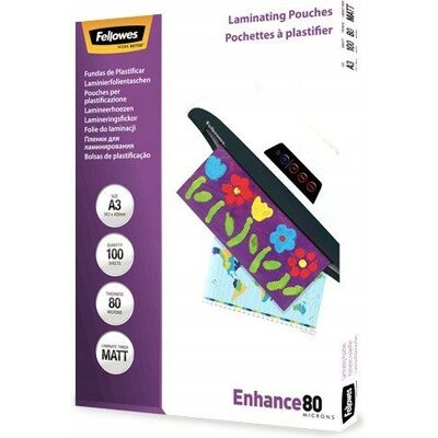 Folia laminacyjna Fellowes A4/80µm matowa (100) Folia laminacyjna Fellowes A4/80µm matowa (100)