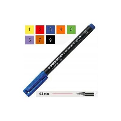 Staedtler Foliopis Lumocolor F Czerwony A'10 Staedtler Foliopis Lumocolor F Czerwony A'10