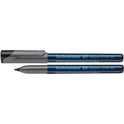 Foliopis Permanentny Schneider Maxx 224, M, 1,0mm, Czarny, Zestaw 10 Sztuk Foliopis Permanentny Schneider Maxx 224, M, 1,0mm, Czarny, Zestaw 10 Sztuk