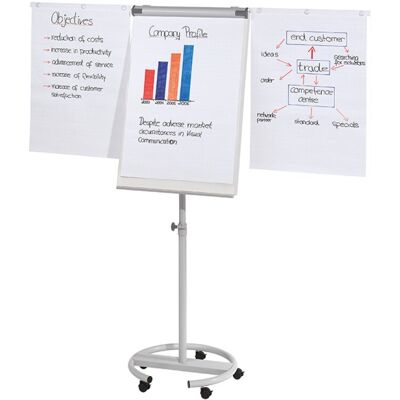 Franken, Flipchart Mobilny 68x110cm Tablica Suchoś. -Magn. Z Wyciąganymi Ramionami Franken, Flipchart Mobilny 68x110cm Tablica Suchoś. -Magn. Z Wyciąganymi Ramionami
