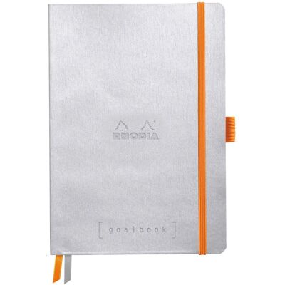 Goalbook Rhodia A5, miękka oprawa, srebrny Goalbook Rhodia A5, miękka oprawa, srebrny