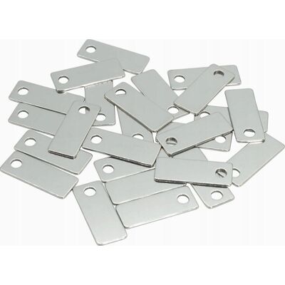 Inny producent GRAWEROWANE PUSTE ETYKIETY ZE STALI NIERDZEWNEJ 304 2,5 CM X 1 CM Inny producent GRAWEROWANE PUSTE ETYKIETY ZE STALI NIERDZEWNEJ 304 2,5 CM X 1 CM