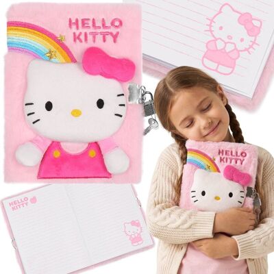 sarcia.eu Hello Kitty PLUSZOWY notes dla dziewczynki, pamiętnik NA KLUCZYK, zeszyt szkolny w linie A5 sarcia.eu Hello Kitty PLUSZOWY notes dla dziewczynki, pamiętnik NA KLUCZYK, zeszyt szkolny w linie A5