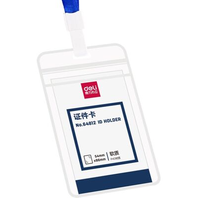 Identyfikator pionowy holder Deli 54x86MM opakowanie 24 sztuki Identyfikator pionowy holder Deli 54x86MM opakowanie 24 sztuki