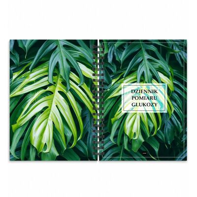 JUFIMI Dziennik pomiaru glukozy A5 cukier we krwi notes zdrowia twarda okładka JUNGLE JUFIMI Dziennik pomiaru glukozy A5 cukier we krwi notes zdrowia twarda okładka JUNGLE