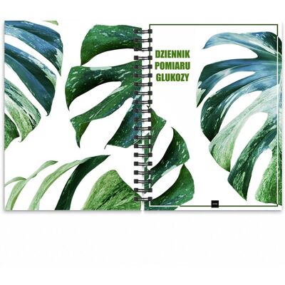 Jufimi Dziennik Pomiaru Glukozy A5 Cukier We Krwi Notes Zdrowia Twarda Okładka Monstera Jufimi Dziennik Pomiaru Glukozy A5 Cukier We Krwi Notes Zdrowia Twarda Okładka Monstera