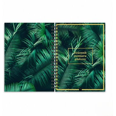 JUFIMI Dziennik pomiaru glukozy A5 cukier we krwi notes zdrowia twarda okładka TROPICAL JUFIMI Dziennik pomiaru glukozy A5 cukier we krwi notes zdrowia twarda okładka TROPICAL