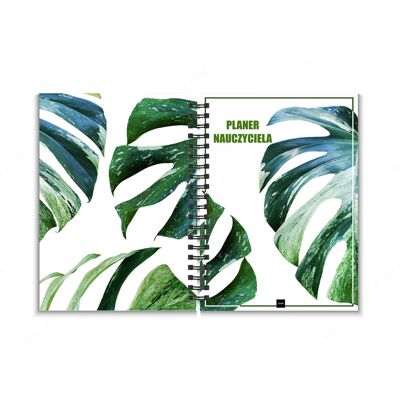 Jufimi Planer Nauczyciela Niedatowany Organizer Terminarz Dziennik Monstera Okładka Twarda Jufimi Planer Nauczyciela Niedatowany Organizer Terminarz Dziennik Monstera Okładka Twarda
