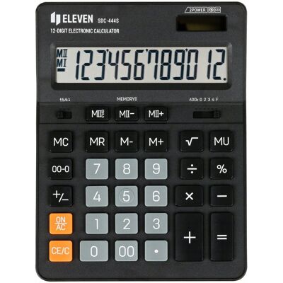Inny producent Kalkulator 12 Pozycyjny Eleven SDC-444X-BK Czarny Inny producent Kalkulator 12 Pozycyjny Eleven SDC-444X-BK Czarny
